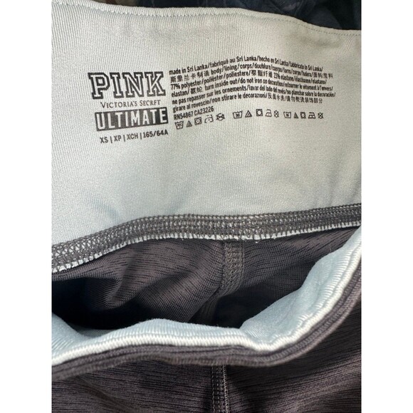 Victoria's Secret PINK Signature Logo Pastel Stripe Crop Ultimate Leggings XS - Picture 4 of 4